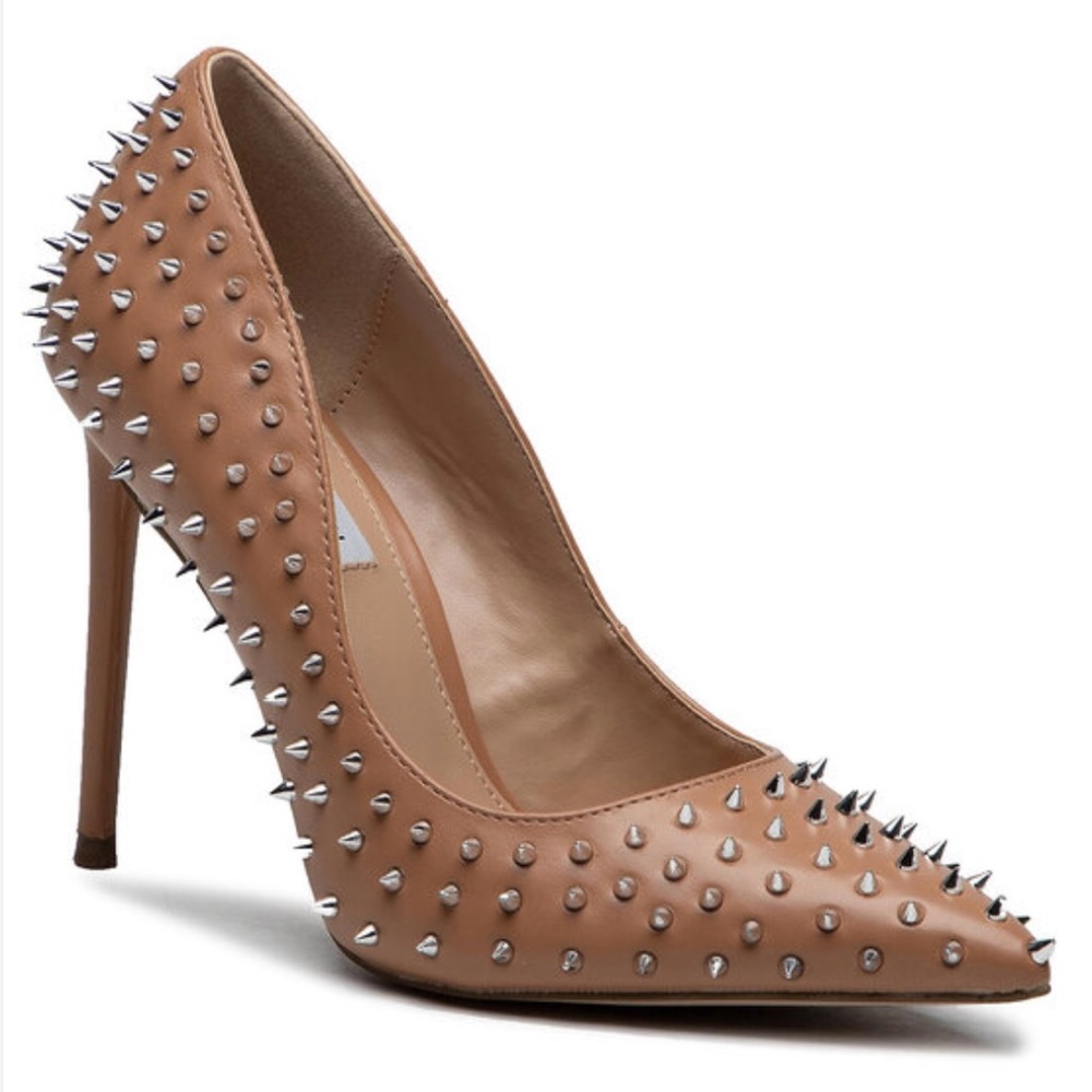 Studded Tan High Heels
